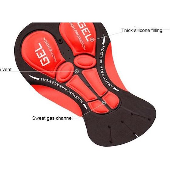 Arsuxeo Gel Padding Cycling Underwear Celana Dalam Sepeda - M