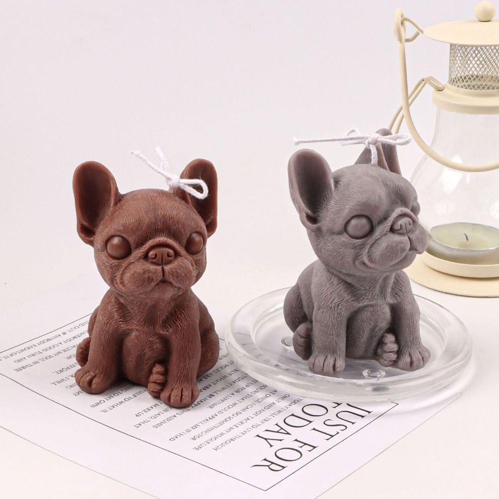 R-flower Bulldog Cetakan Lilin Pesta Gereja Clay Tools DIY Craft Silicone Mold