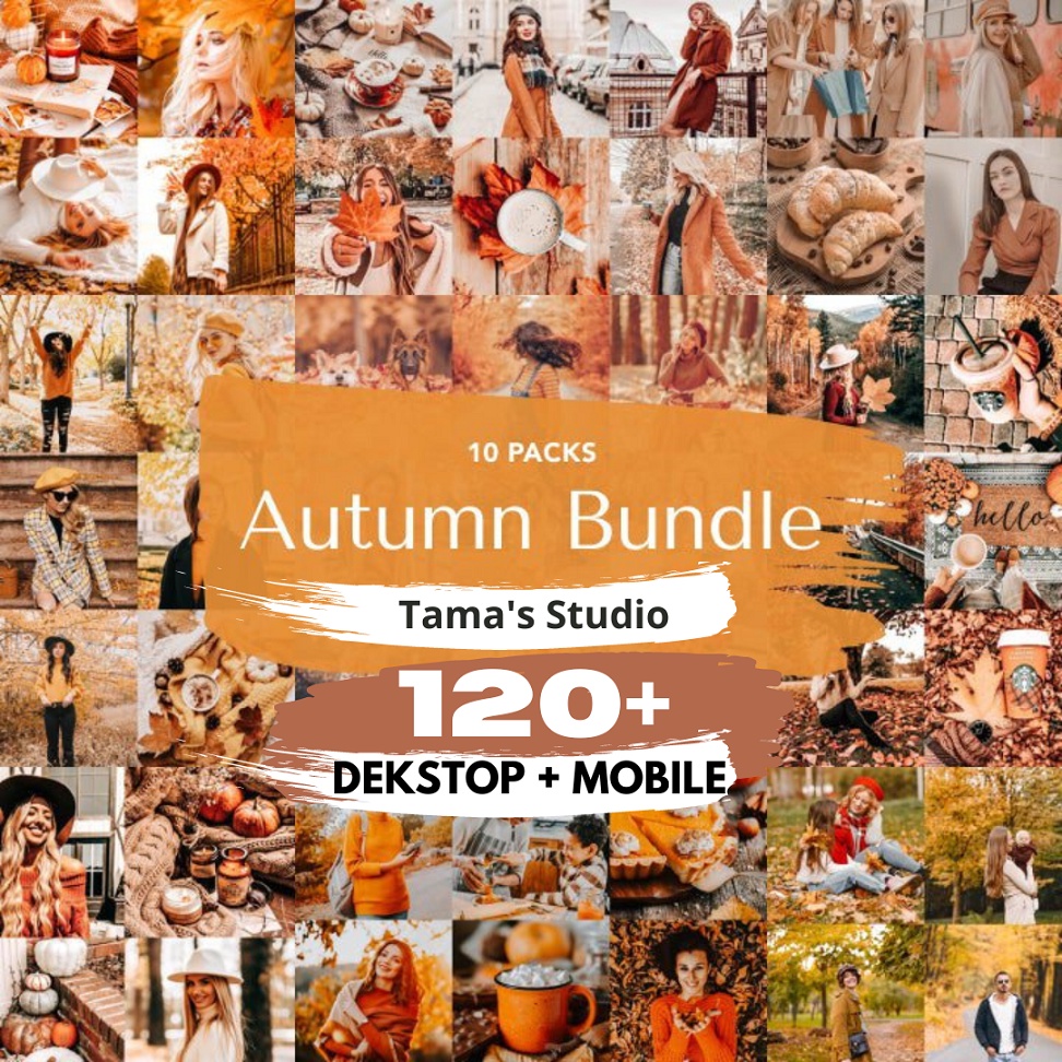 Auntumn Bundle Preset Lightroom 10 Pack 120+ Preset Mobile IOS/Android + Dekstop