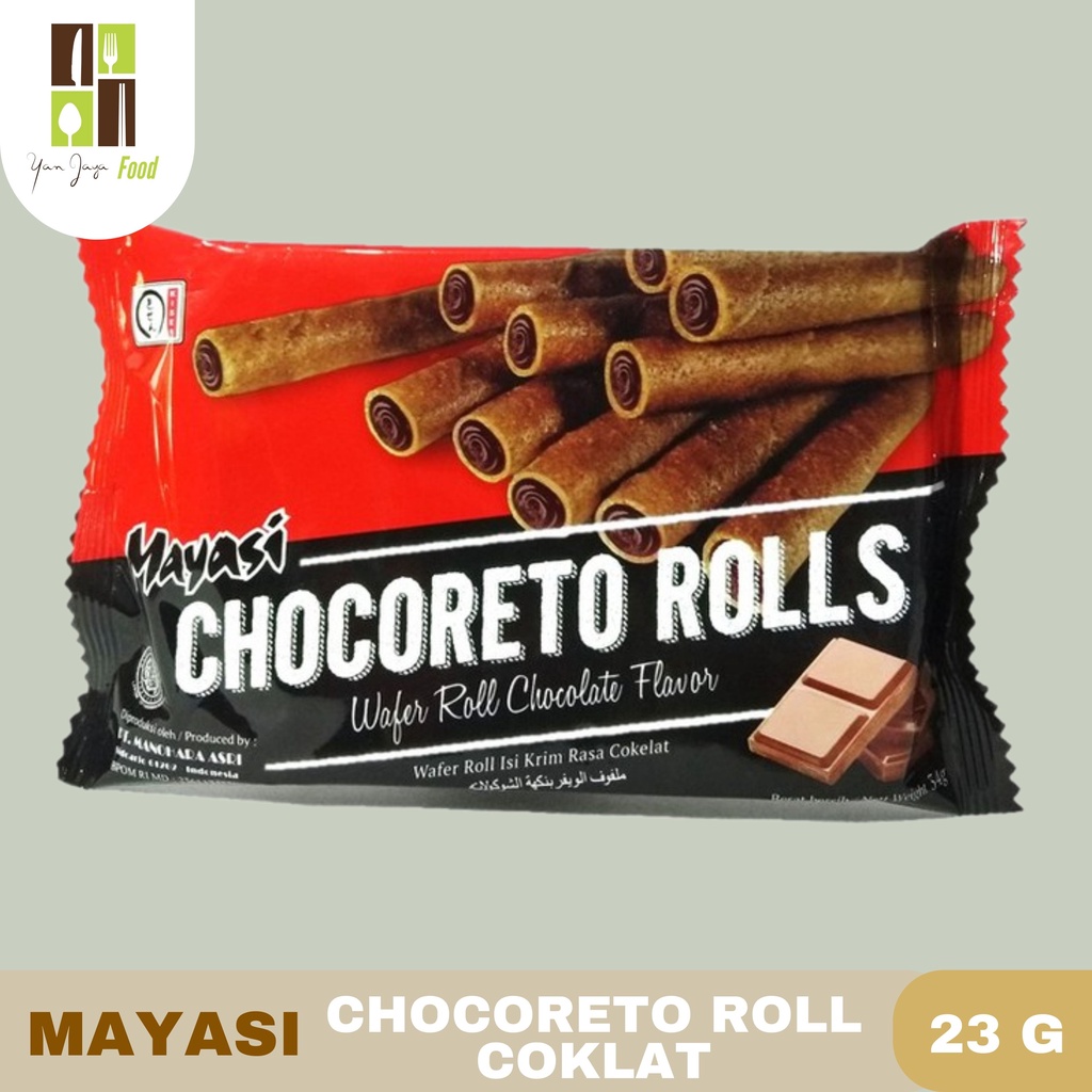 Mayasi Chocoreto Roll [Chocolate/Blackforest] 30gr 1 pcs