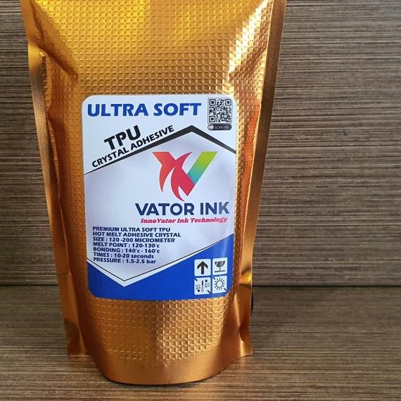 

VATOR TPU ULTRASOFT 500gr CRYSTAL DTF ADHESIVE LEM SABLON PLASTISOL