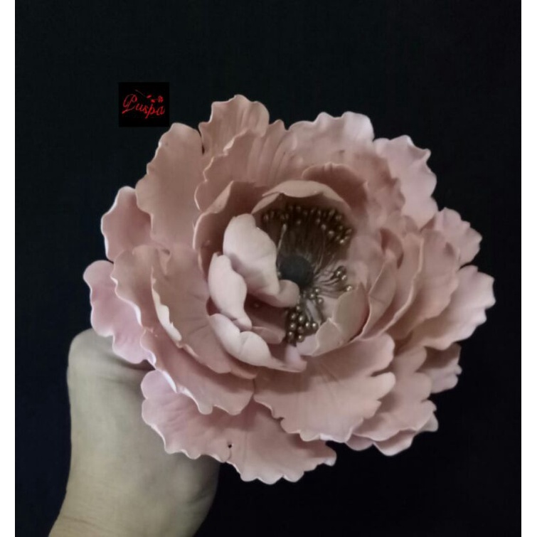 

(500/PPEGB3) Gumpaste Flower Sugar Flower/Bunga Gumpaste Peoni