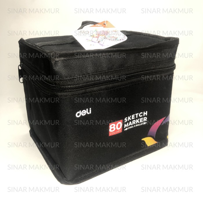 

Sketch Marker With Bag 80 Colors DELI 70806-80 (SET)