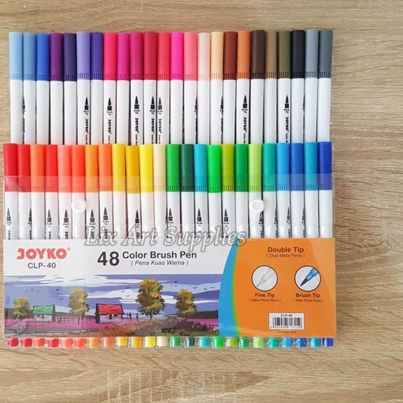

Joyko Double Tip Brush Pen Set 48 Colors (CLP-40)