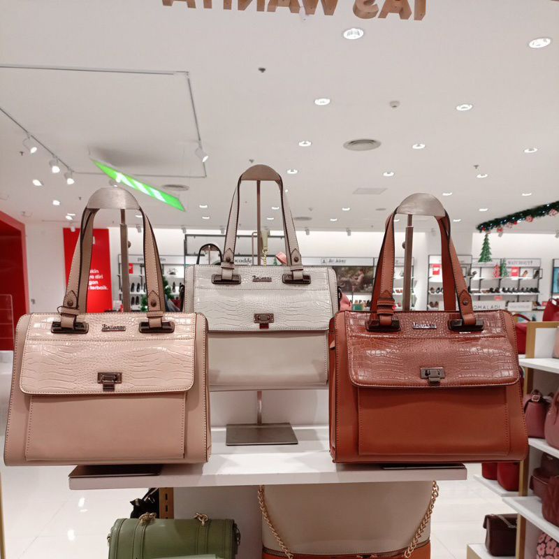 Terbaru Handbag Croco Bellezza Cz44141 Original Counter Store Tas Wanita Jinjing Selempang Jalan Ker