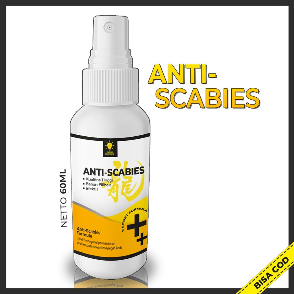 ANTI SCABIES 60mL Obat Jamur Kucing Kelinci Scabies Demodex Impetigo Jamur Kutu Parasit Cacing Hati Gatal Kulit Obat Jamur Kucing Scabies Demodex Impetigo Jamur Kutu Parasit Cacing Hati Gatal Kulit [ CS ]