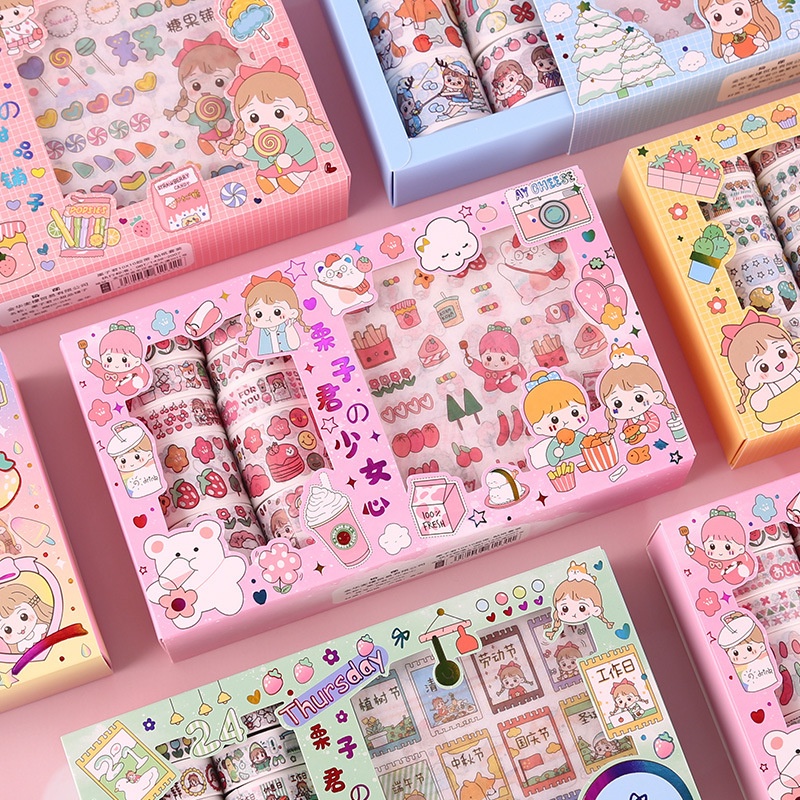 

Stiker 1 Set Box 10 X 10 ROLL STIKER JEPANG / Stiker Super Cute