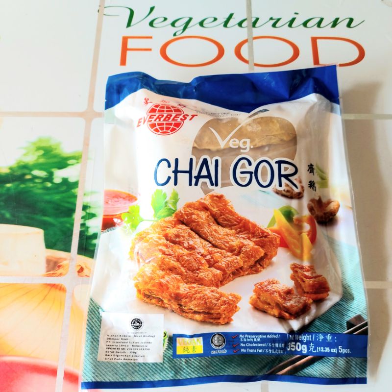 

VEG CHAI GOR, 350g, ( FROZEN FOOD), HALAL, VEGAN, EVERBEST