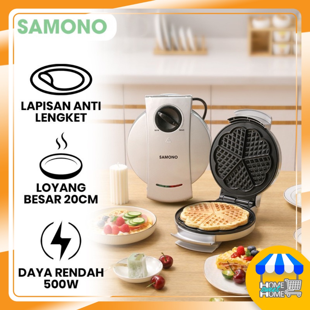 Waffle Maker Electric Cetakan Waffle Anti Lengket Elektrik
