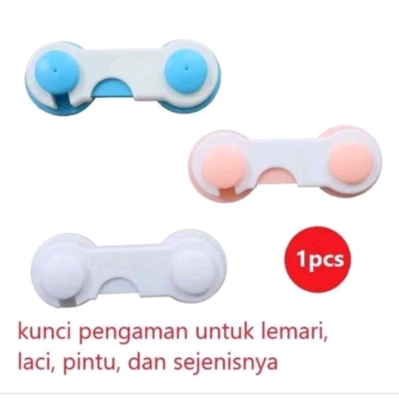 Kunci Kait Pengaman Pintu / Rak Lemari / Laci dll