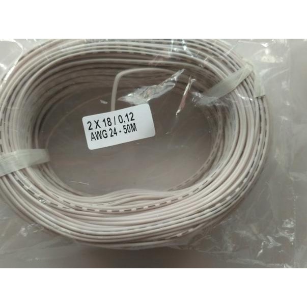 Kabel awg 24 isi 2 x 50m Putih