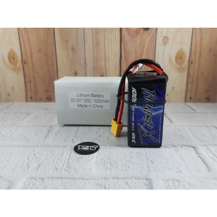 ThunderX 120C 1000mah 22.2V 6S Lipo Battery XT60
