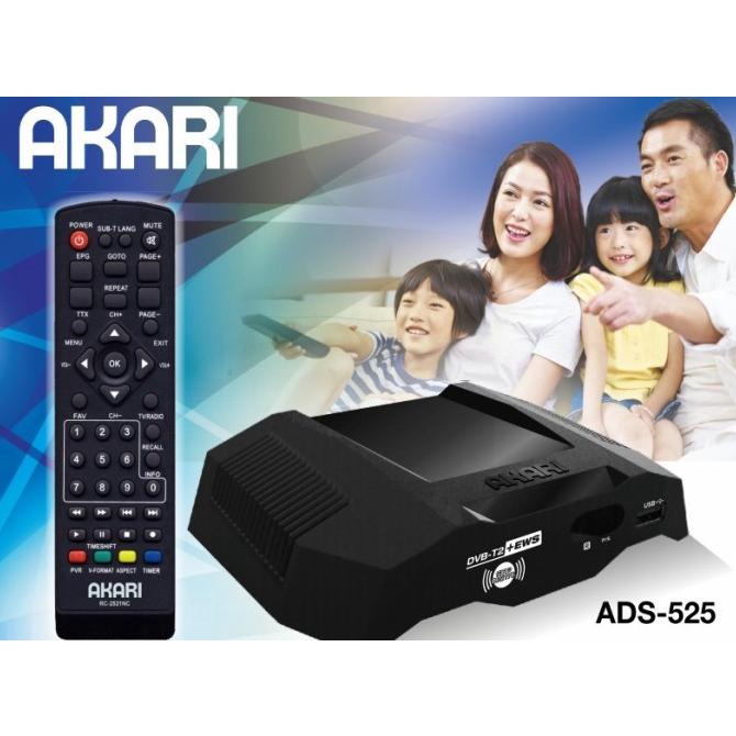 Akari - Set Top Box Tv Digital Ads 2230 Dvb-T2+Ews Ads2230 Terbaru