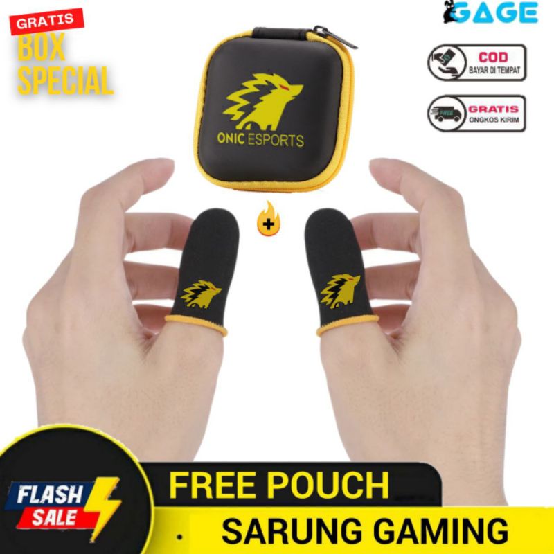 Box isi 2 Sarung Game Jempol ONIC Anti Keringat Premium