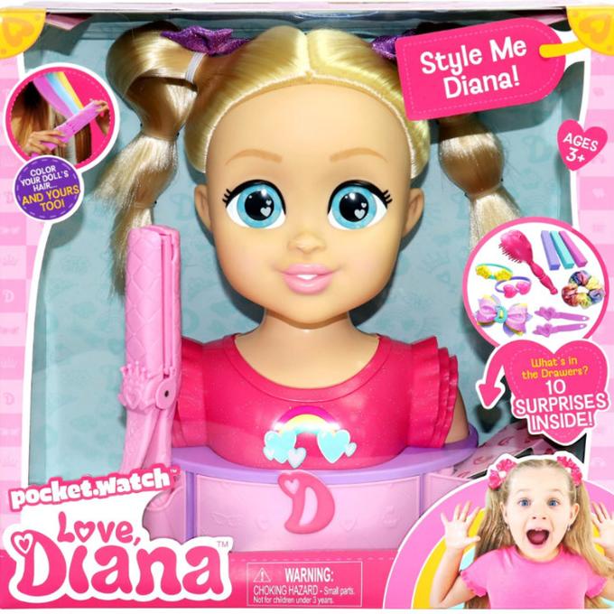 Mainan anak boneka diana love diana style me diana doll original