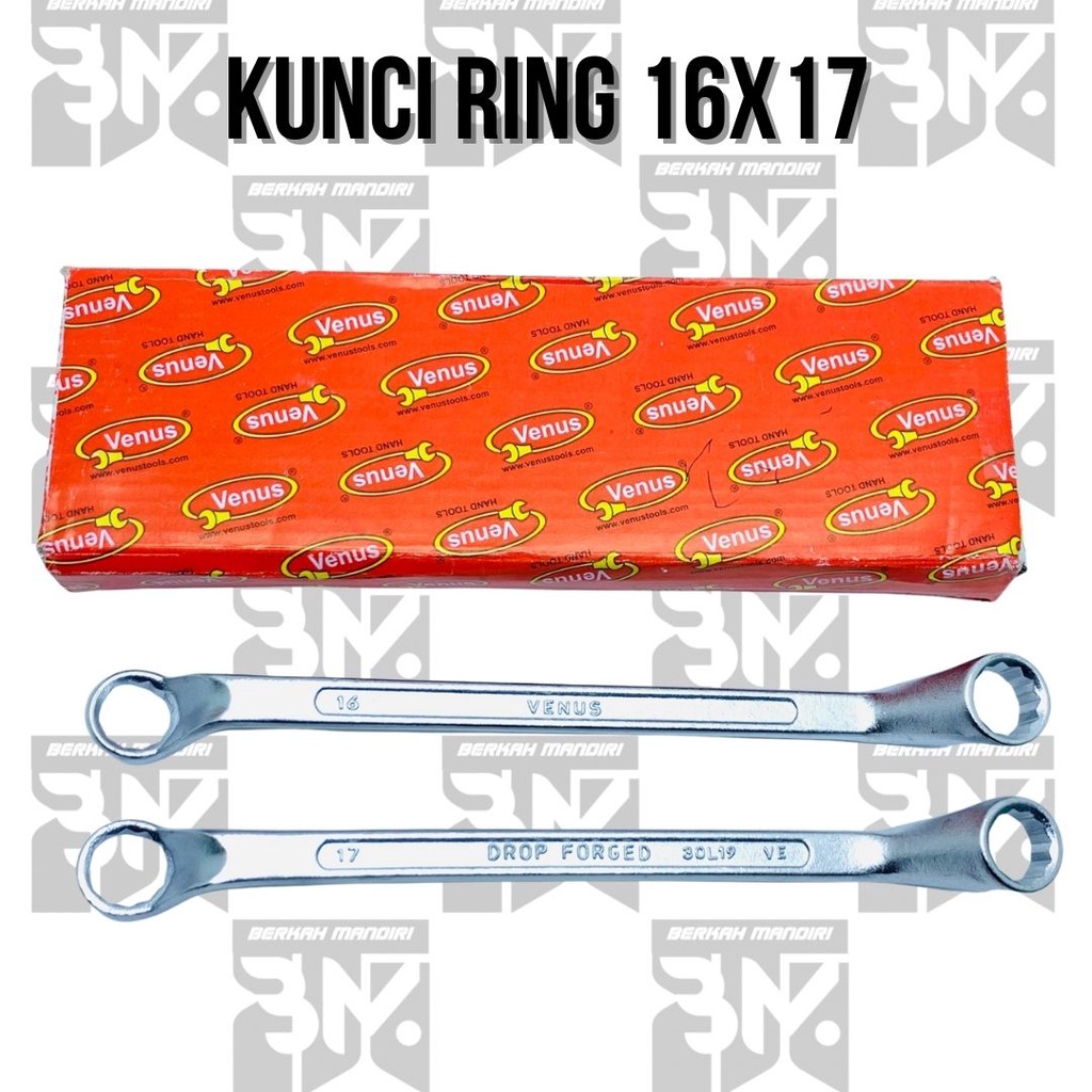 KUNCI RING VENUS SATUAN UK 8x9 10x11 12x13 14x15 16x17 18x19 20x22 24x27