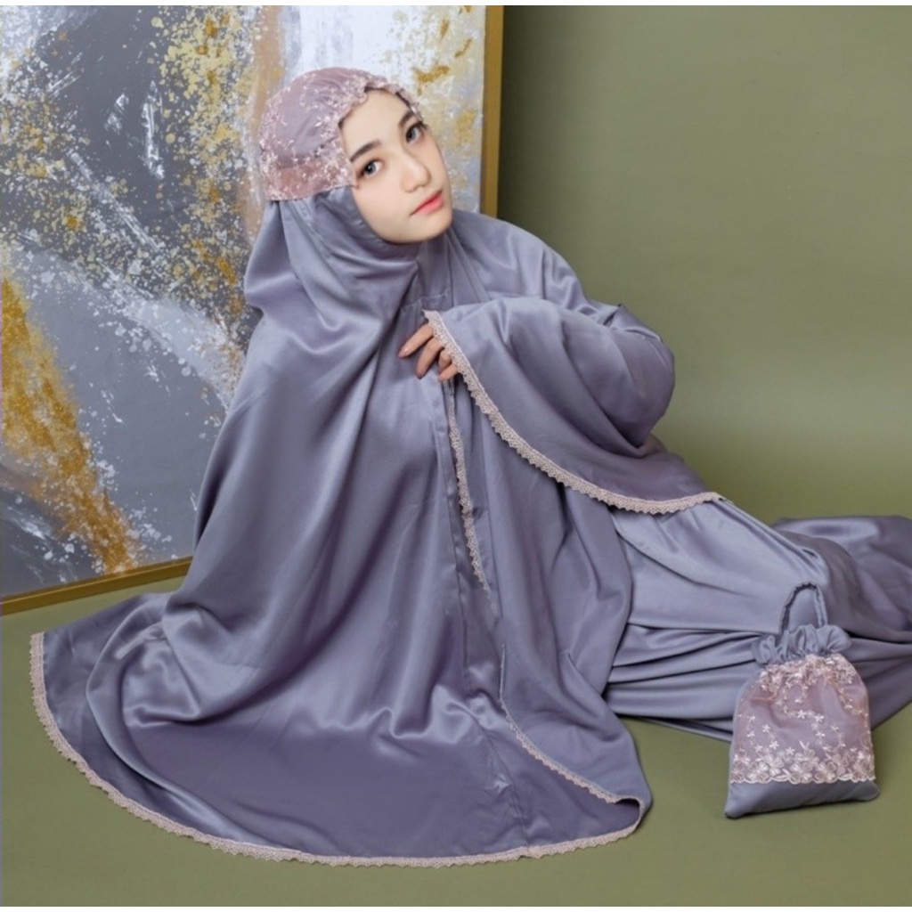 Mukena Dewasa SHANUM Silk Brukat Mewah