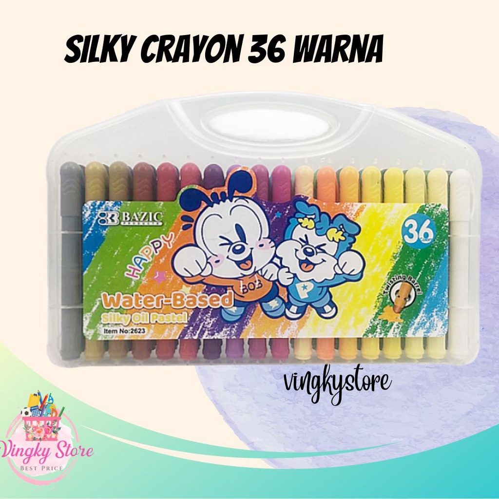 

Silky Crayon / Silky Oil Pastel Water-Based Bazic