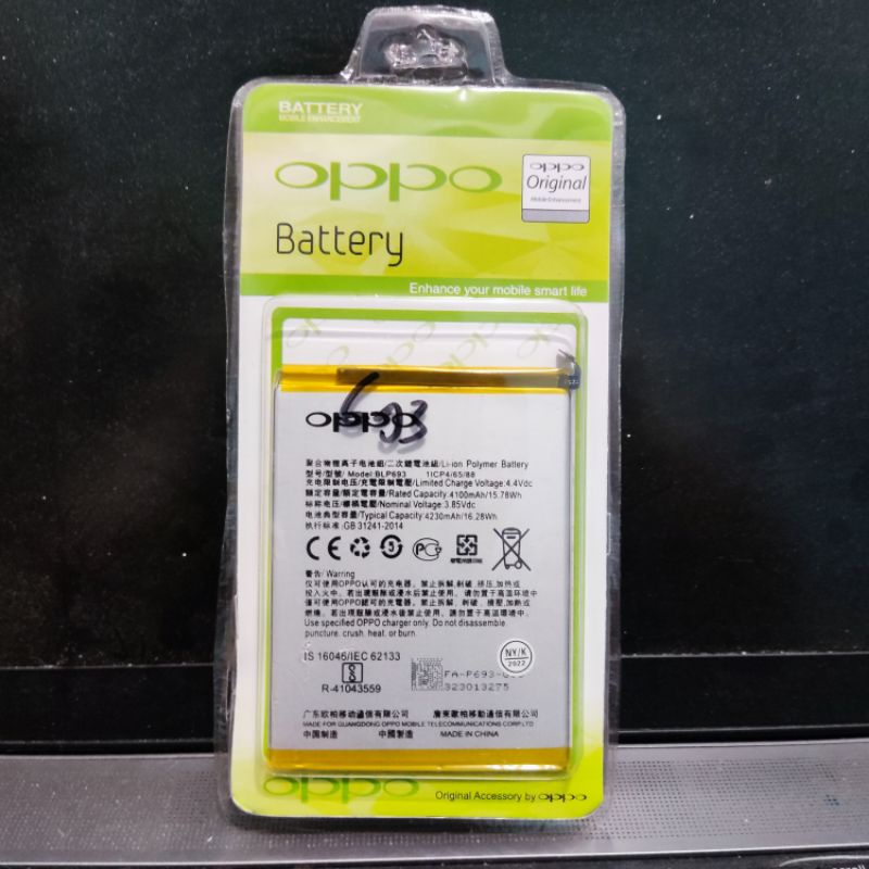 BATERAI BATRE REALME 3 RMX1821 RMX1825 BLP693 TULISAN OPPO / TULISAN REALME ORIGINAL GARANSI