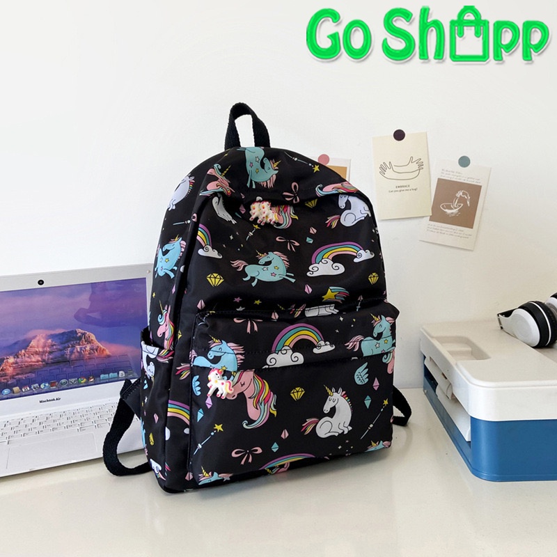 Tas Ransel Backpack Wanita Import Premium High Quality Karakter Unicorn Lucu Terbaru Kekinian - Tas Sekolah Anak Perempuan Fashion Korea BK24