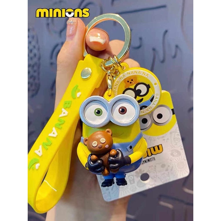 Gantungan Kunci MINION Hug Teddy Bear