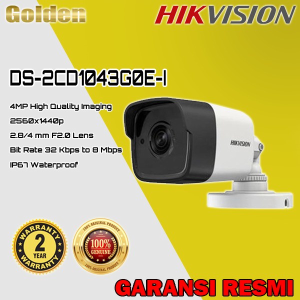 HIKVISION DS-2CD1043G0E-I Smart IPCAM IP Camera 2mp CCTV Wifi Outdoor