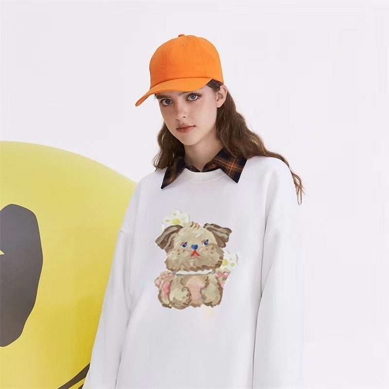 2 warna korean style atasan baju wanita kekinian Sweater Oversize Animal Doll Baju Wanita/Switer Wanita