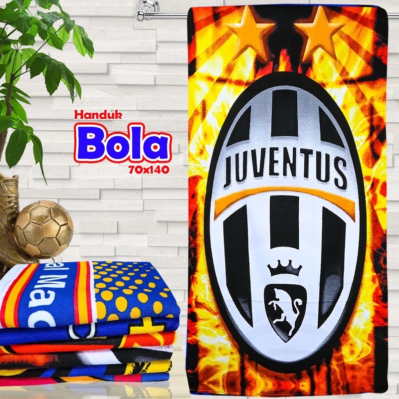 HANDUK MANDI MOTIF BOLA JUMBO DEWASA TEBAL BEST SELLER
