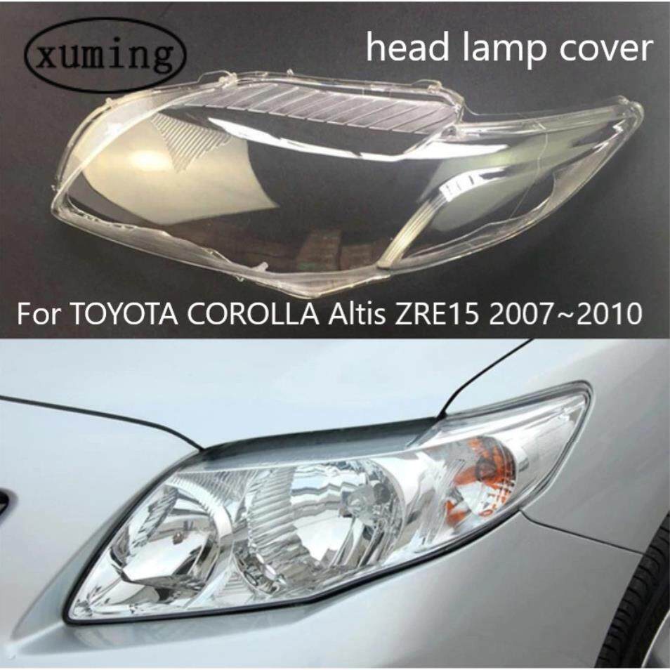 Xuming Cover Lensa Lampu Depan Kiri / Kanan Untuk Toyota Corolla Altis Zre15 2007-2010