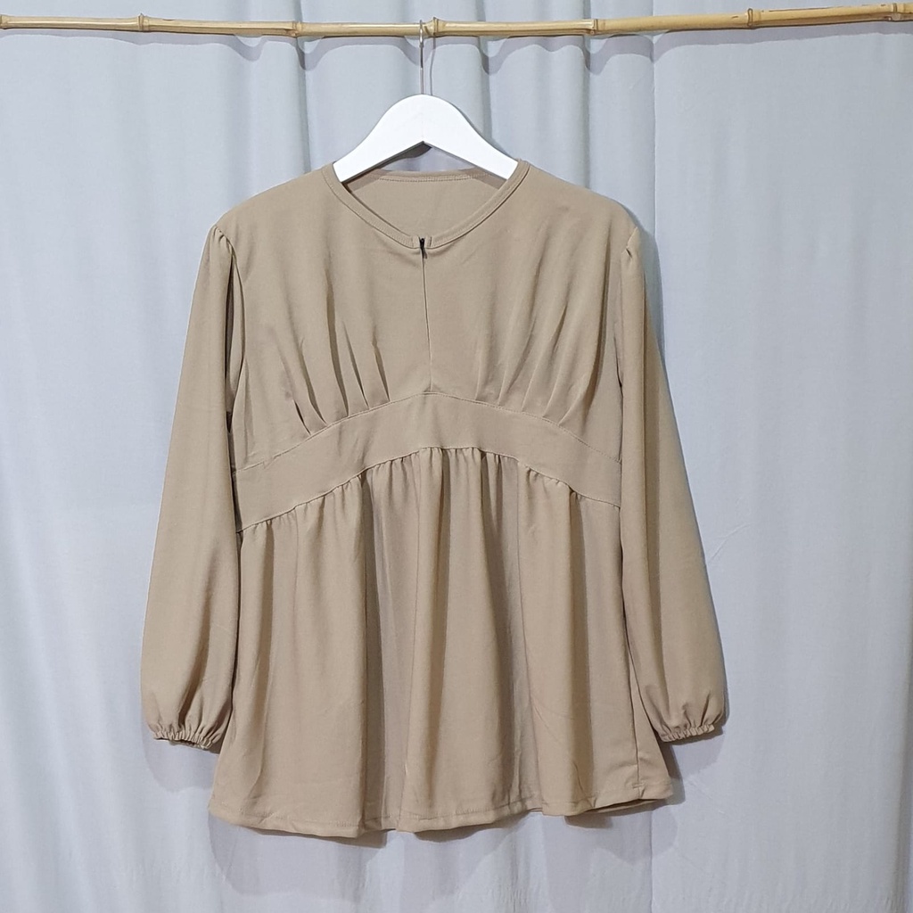 Dailythings Blouse JUMBO BUSUI Yubi Rempel Ukuran Fit L sampai XXL Ld 106cm Pb 73cm