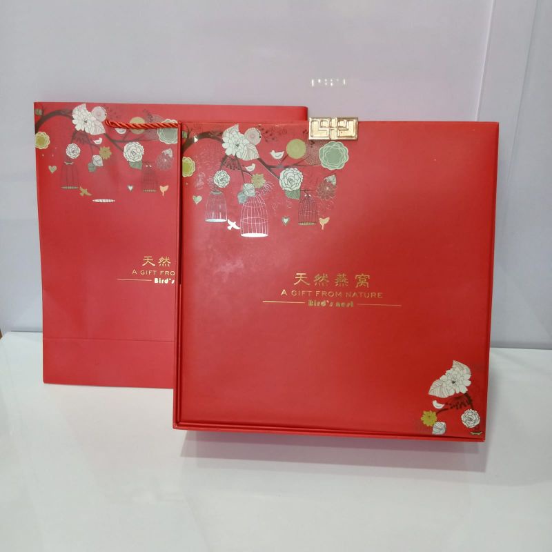 

kotak mewah sarang burung walet/ gift box/ kotak hampers merah mewah 250gr