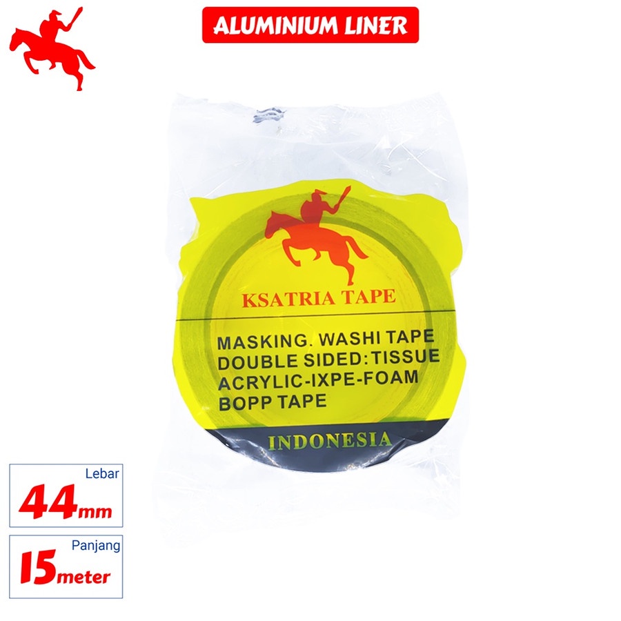 

Lakban Aluminium Liner Ksatria Tape Tahan Panas 44mm