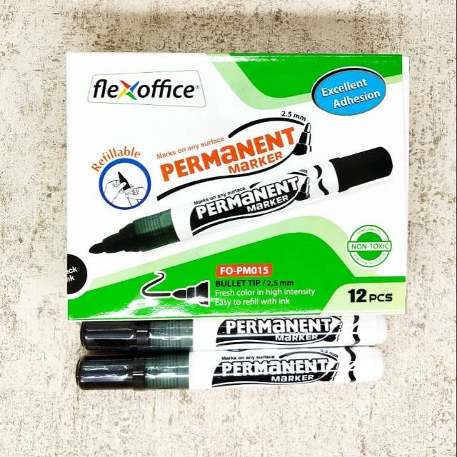 

Spidol Murah Flexoffice Permanen Hitam