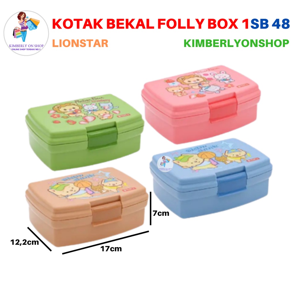 Kotak Bekal anak Tempat Makan Lunch Box SB 48 Folly Box 01 Lion Star