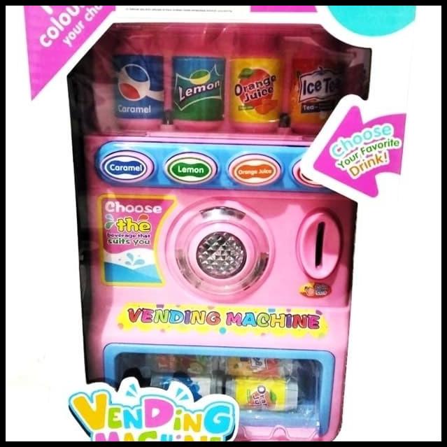 Mainan Mesin Penjual Minuman Otomatis Koin Vending Machine Drink