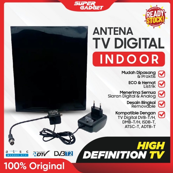 Set Top Box Matrix Apple DVBT-2 STB Antena TV Digital Wifi Merah - Antena Indoor