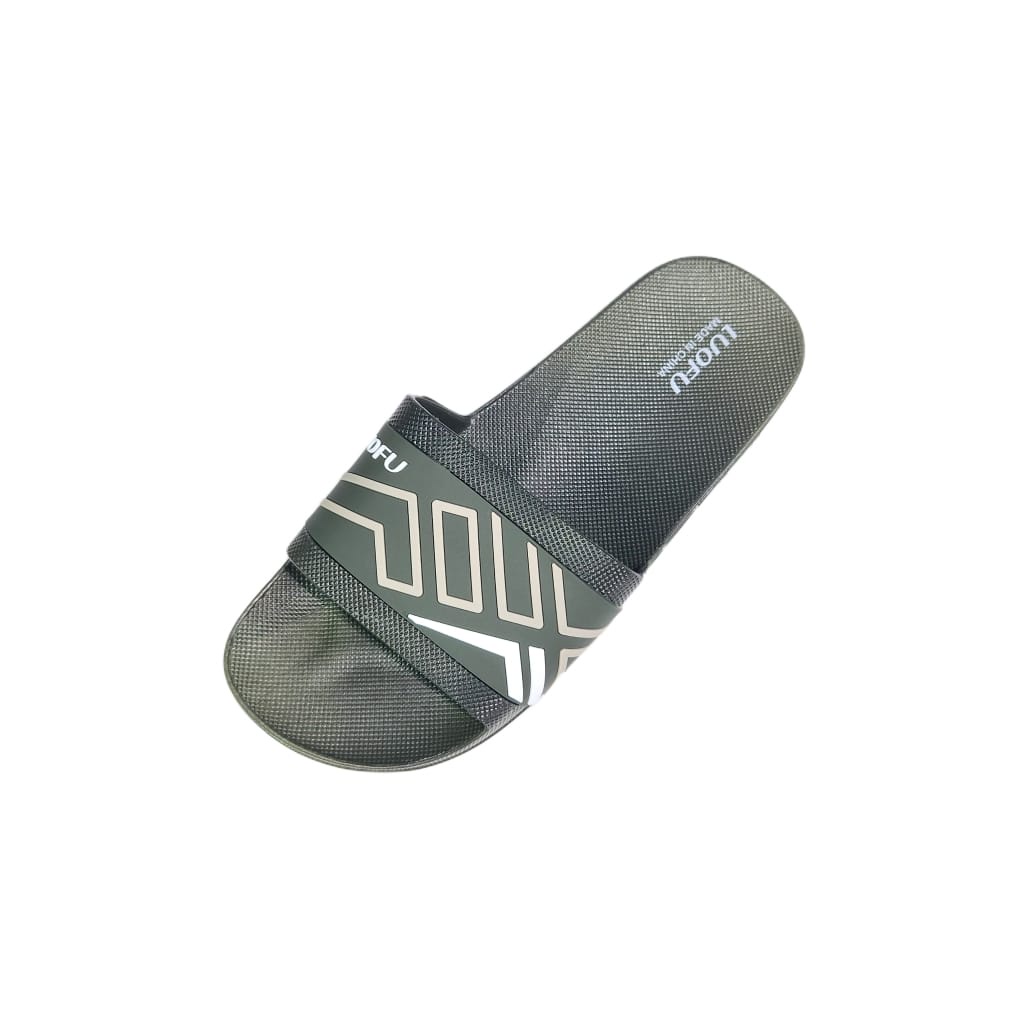 LUOFU ORIGINAL jelly sandal karet empuk murah selop pria murah sendal slide cowok import F1162E53