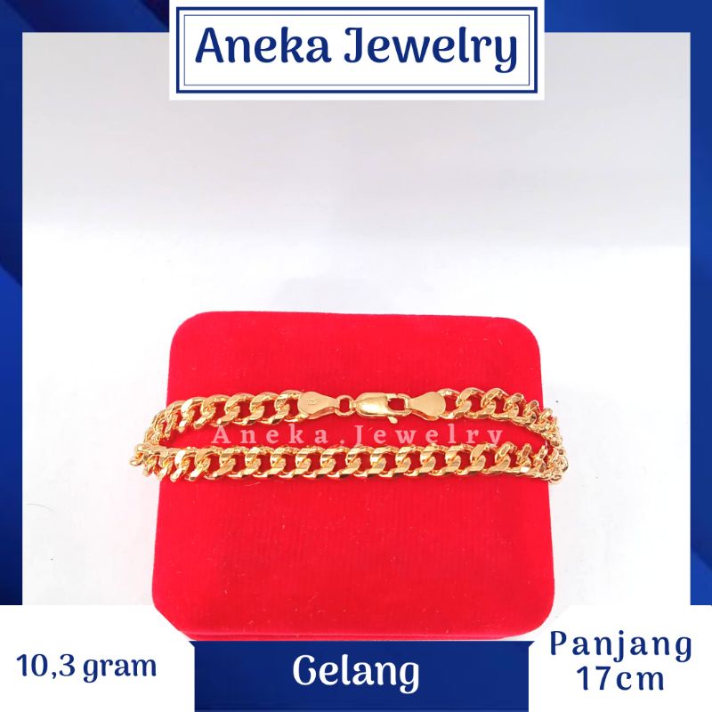 Gelang Stang, Perak 925, Sepuh Emas Rosegold