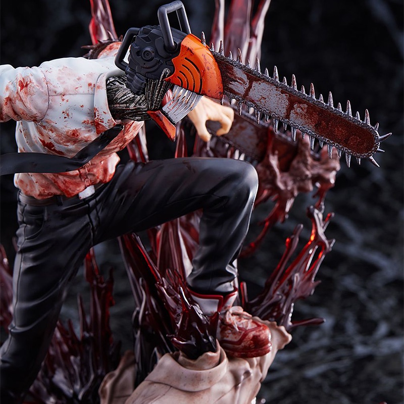 Action Figure Model Anime Chainsaw Man Denji Bahan PVC Ukuran 29cm Untuk Dekorasi