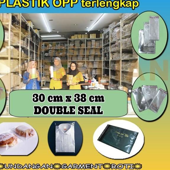 

30 x 38 cm Plastik OPP TEBAL Double Seal (100 lbr) (lem/seal)
