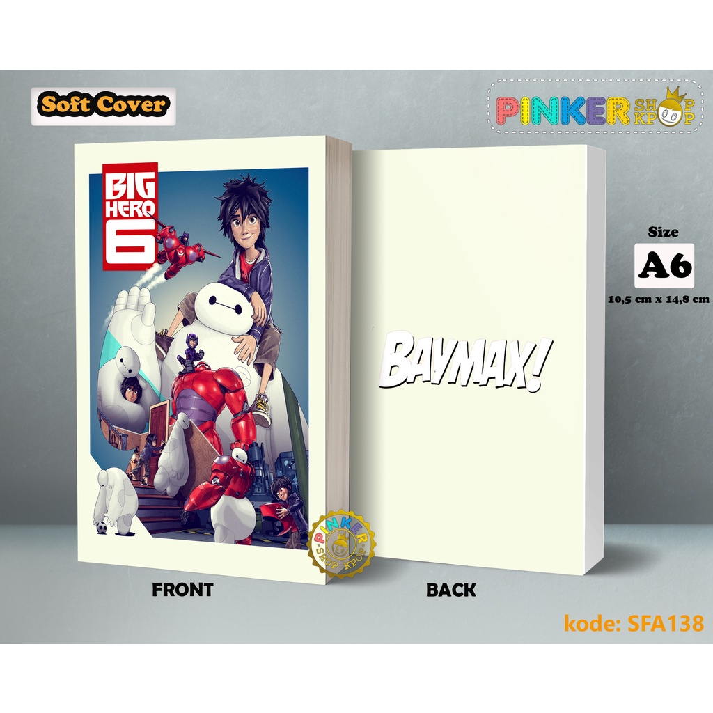 

(SFA138) Pocket Note Anime Big Hero 6 Baymax Softcover