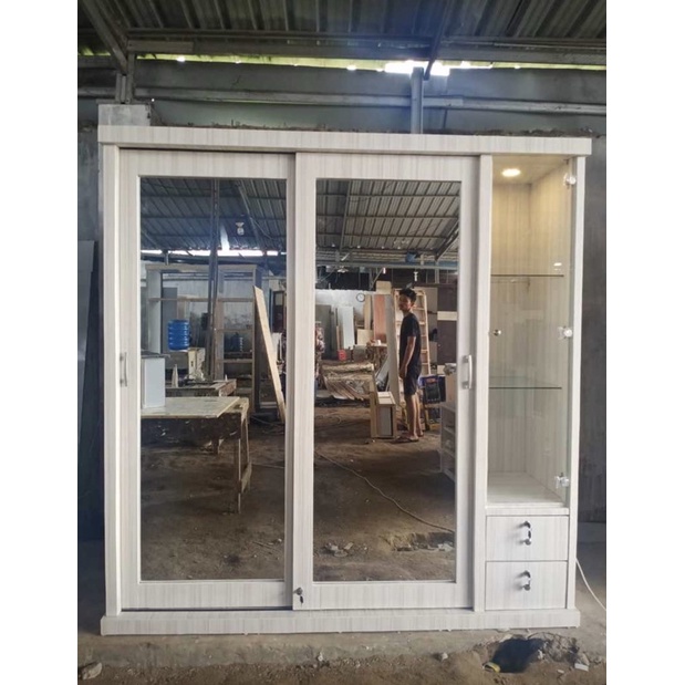 Lemari Pakaian Sliding HPL Verona