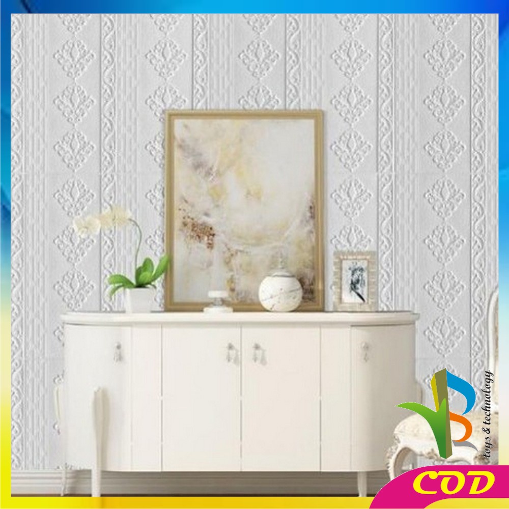 RB-C217 - C224 Wallpaper 3D Foam Motif / Wallfoam Sticker Dinding Kamar / Walpaper Dinding Bata