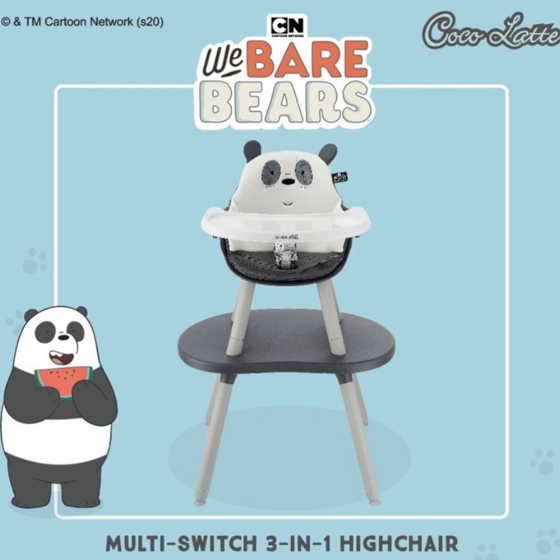 MultiSwitch 3in1 WBB X We Bare Bears / Cocolatte CL 2316 6in1 Multi Switch 2.0 Highchair / 10in1 Multi Switch Highchair