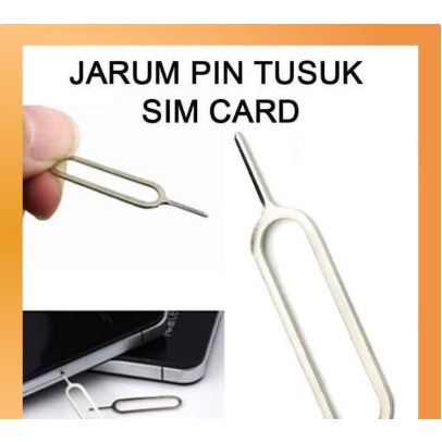 Jarum Pin Tusuk Kartu SIM Card Ejector Card HP Pembuka Sim Tray HP Injector SmartPhone Iphone Samsung Xiaomi Oppo Vivo 1pcs