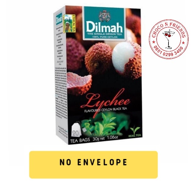 

BAYAR DITEMPAT Teh Dilmah No Envelope 20 sachet Lychee /TEH DIET/TEH PELANGSING/TEH HIJAU/TEH JATI