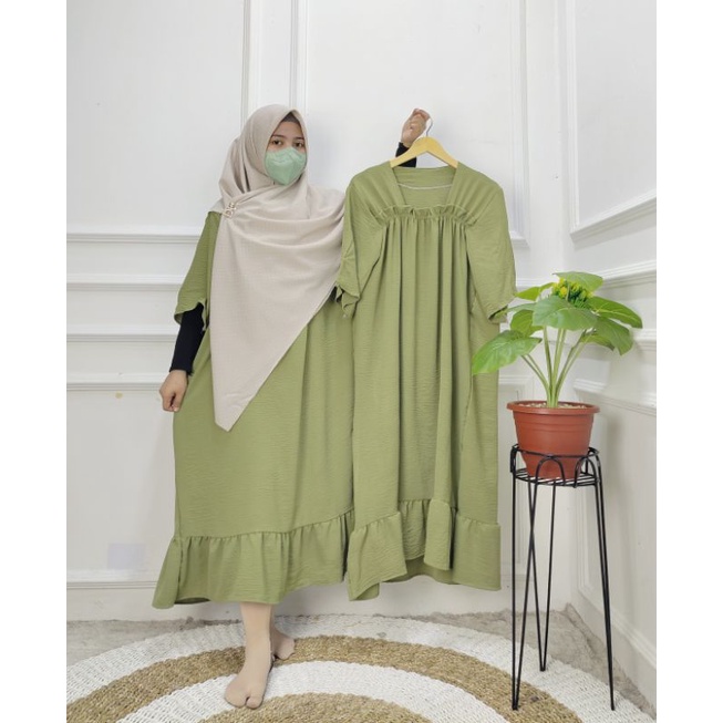 DASTER ZARA LONG RUFFLE CRINKLE AIRFLOW