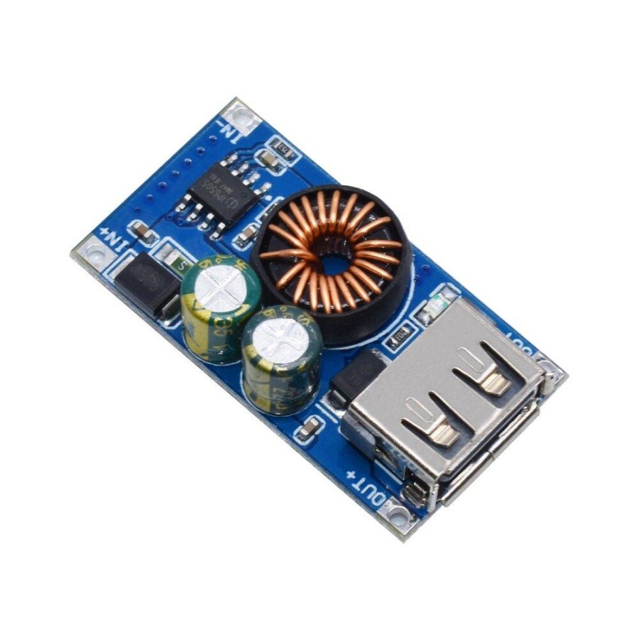 Modul Step Down 12v 24v ke 5v Usb Dc Qc3.0 Quick Charge