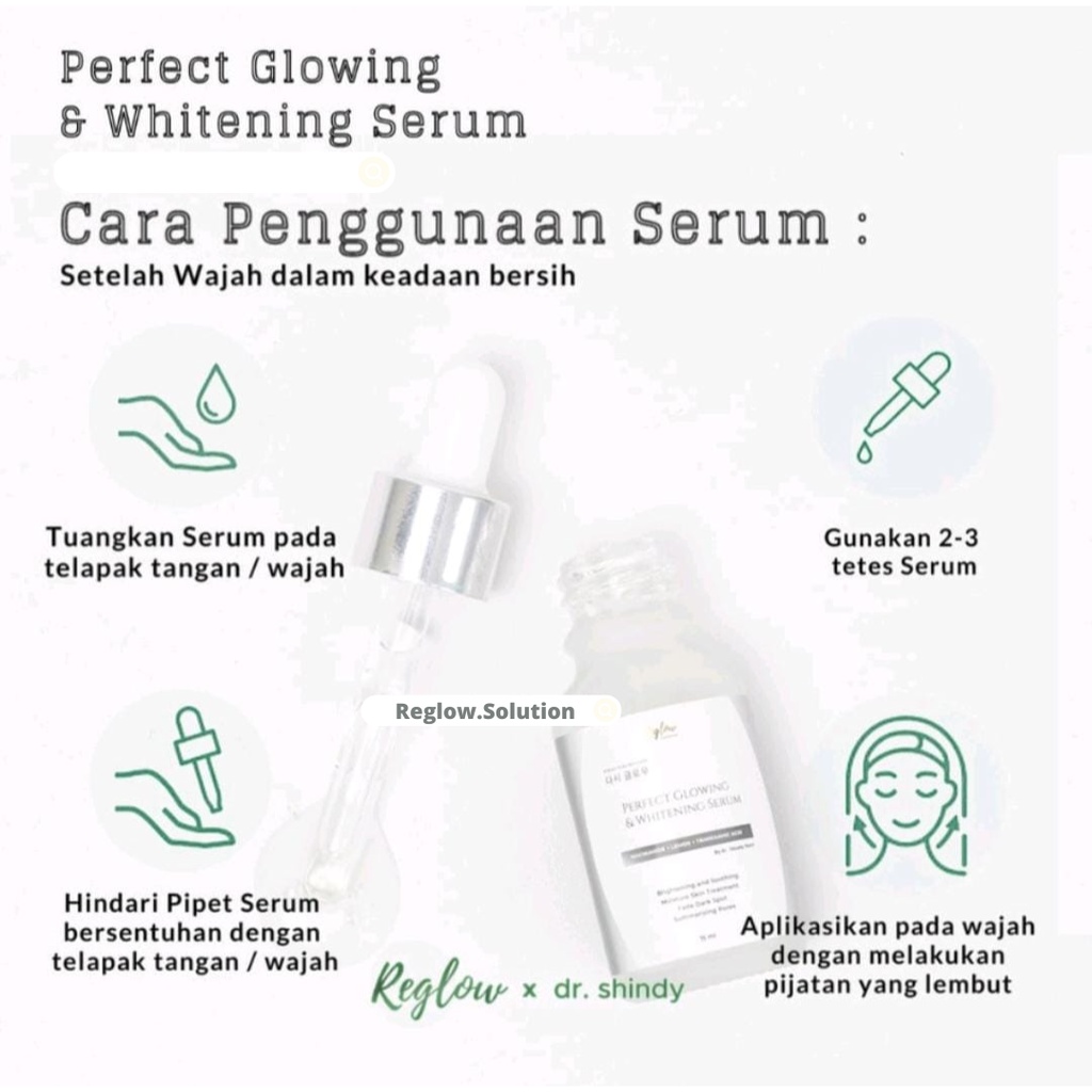 REGLOW SERUM ORGINAL BY DR.SHINDY PERFECT GLOWING AND WHITENING