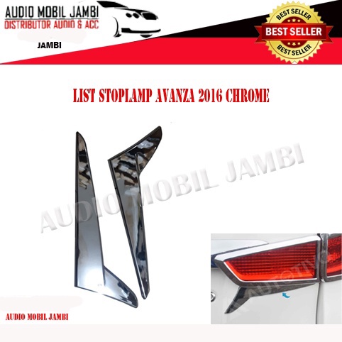 LIST STOPLAMP / LIST LAMPU BELAKANG AVANZA GRAND ALL NEW  2015 CHROME